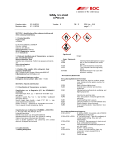 Safety data sheet n-Pentane