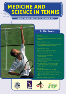 medicine and science in tennis