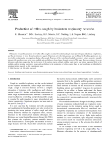 Production of refelex cough by brainstem respiratory networks