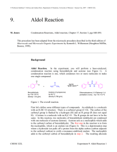 9. Aldol Reaction - Web Pages - University of Missouri