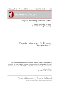 Financial Instruments—Credit Losses (Subtopic 825-15)