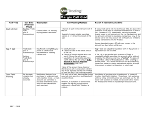 Margin Call Grid