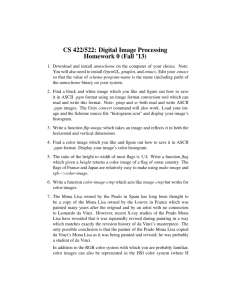 CS 422/522: Digital Image Processing Homework 0 (Fall '13)