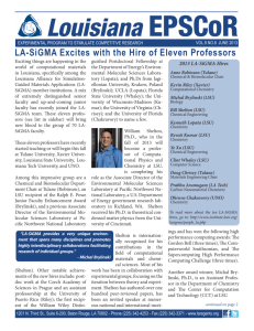 LA-SiGMA Excites with the Hire of Eleven Professors