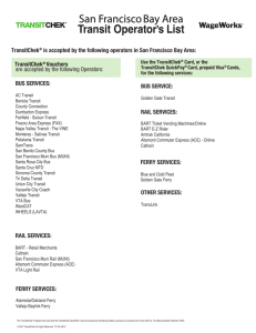BUS SERVICE - TransitChek