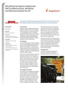 DHL/Airborne Express Implements SAP