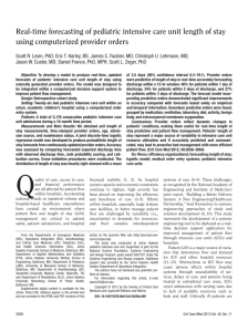 real-time forecasting of pediatric intensive care unit length of stay