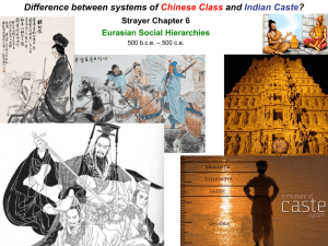 What is the difference between class and caste?