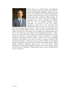 John P. Scott, Jr. is a Senior Partner in the litigation law firm of