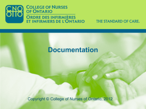 the slides - College of Nurses of Ontario
