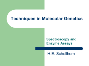 Techniques in Molecular Genetics