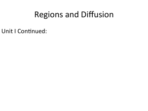 Regions and Diffusion