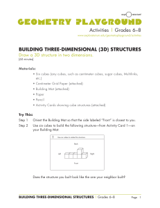 Activities | Grades 6–8 BUILDING THREE