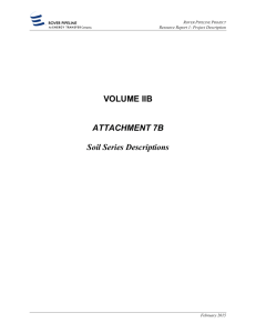 VOLUME IIB ATTACHMENT 7B Soil Series Descriptions