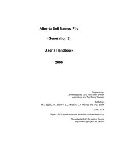 Alberta Soil Names File (Generation 3)