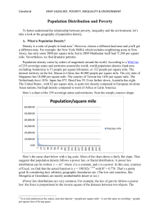 Population Distribution and Poverty