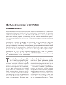 The Googlization of Universities