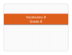 Vocabulary 8 Grade 8.pptx