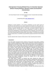 Heterogeneity in Housing Attribute Prices: An Interaction Approach