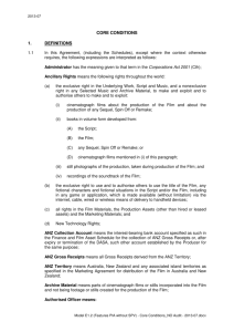 core conditions 1. definitions