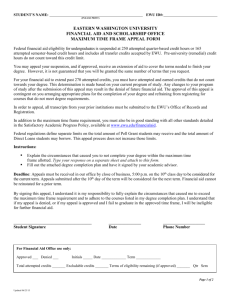 Satisfactory Academic Progess Maximum Time Frame Appeal Form