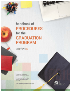 procedures graduation program - Ministry of Education