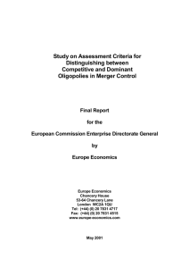 Study on Assessment Criteria for Distinguishing between