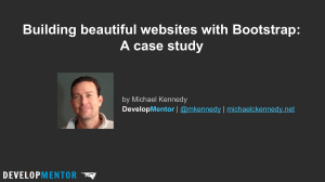 Building beautiful websites with Bootstrap