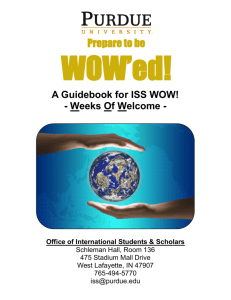 A Guidebook For Iss Wow! - International Students and Scholars