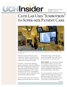 Cath Lab Uses “Jumbotron” to Super