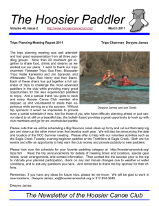 March - Hoosier Canoe Club