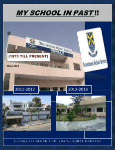my school in past - The Beaconhouse Times