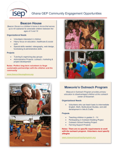 Ghana GEP Community Engagement Opportunities Beacon House