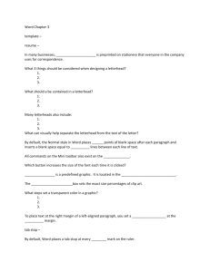 Word Chapter 3 template – resume – In many businesses, is