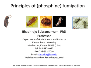 Principles of (phosphine) fumigation