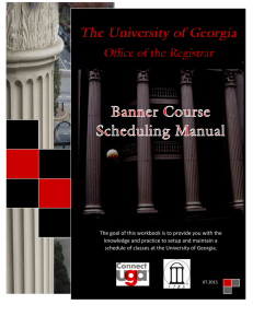 Banner Course Scheduling Manual