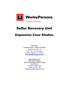 Sulfur Recovery Unit