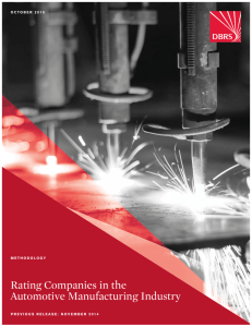 Rating Companies in the Automotive Manufacturing