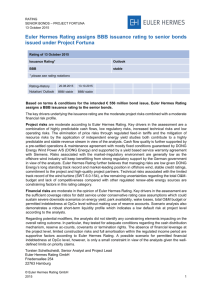 Summary of the Issuance Rating