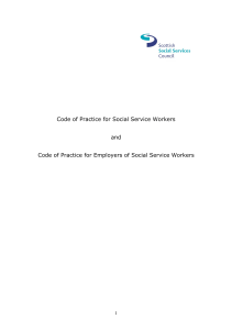 Code of Practice for Social Service Workers and Code of Practice for