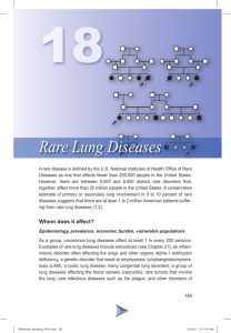 Rare Lung Diseases - American Thoracic Society
