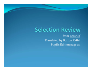 Beowulf Selection Review