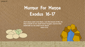 Lesson 47 Exodus 16-17 Murmur For Manna PDF