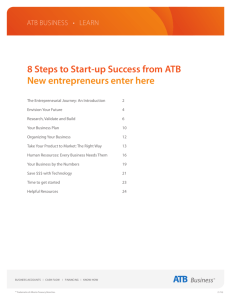 ATB Business Start Up Guide