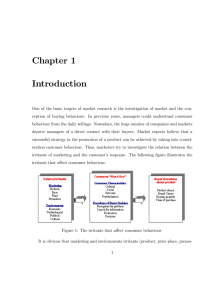 Stochastic Models Applied to Consumer Behavior and the Analysis