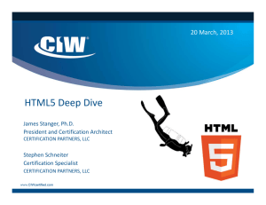 HTML5 Deep Dive