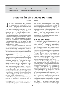 Requiem for the Monroe Doctrine - Inter