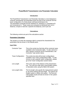 PowerWorld Transmission Line Parameter Calculator