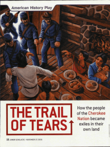How the people ofthe Cherokee Nation became exiles in their own