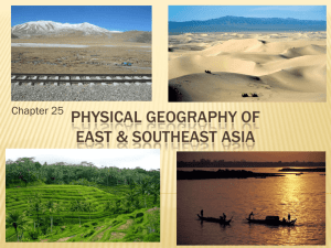 Physical Geography of East & Southeast asia